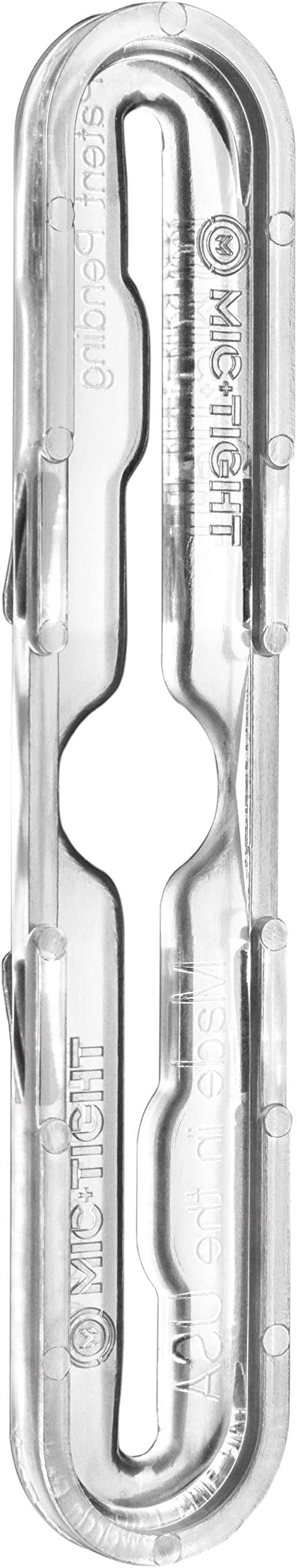 The Police Mic Clip Portable Radio Mic Clip for Police Uniforms or Tactical Vest Carriers | Black or Clear