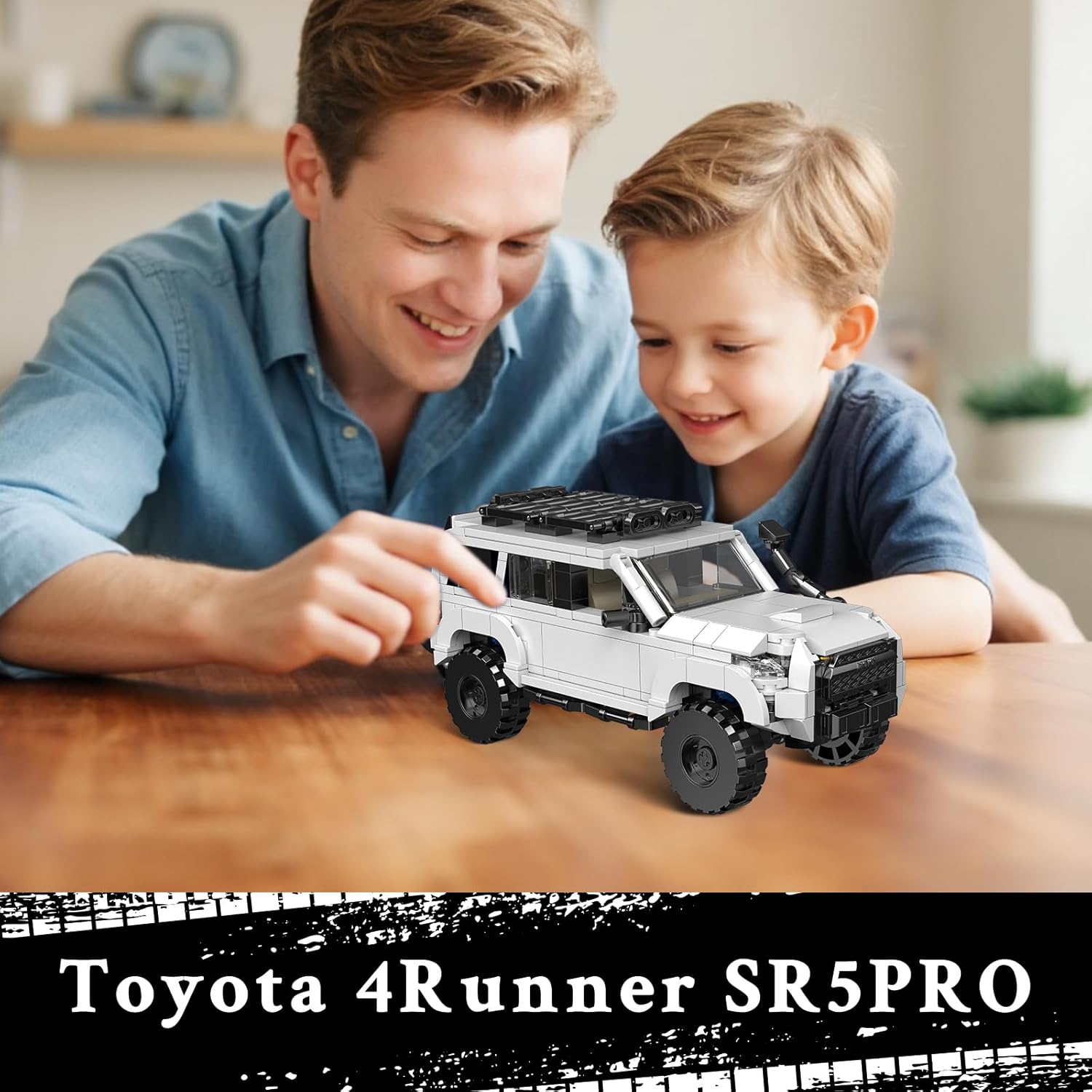 4Runner SUV SR5PRO Car Building with Container Display Box(540PCS) Adult Collectible Model Cars Kits to Build,Compatible with for Ages 8-16 Boys Kids Hobbyist&Collector - Image 2