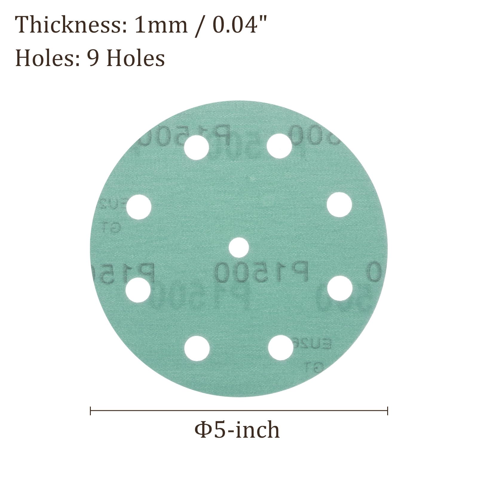 Kozelo 25pcs Green Film Sanding Discs - Image 3