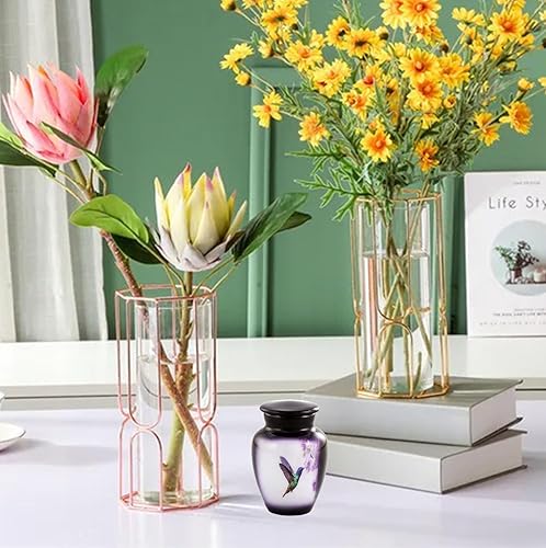 Miniatura 8 de Mini urna de recuerdo de colibrí para cenizas humanas, pequeñas urnas de cremación moradas, soportes para cenizas para hombres y mujeres, caja de