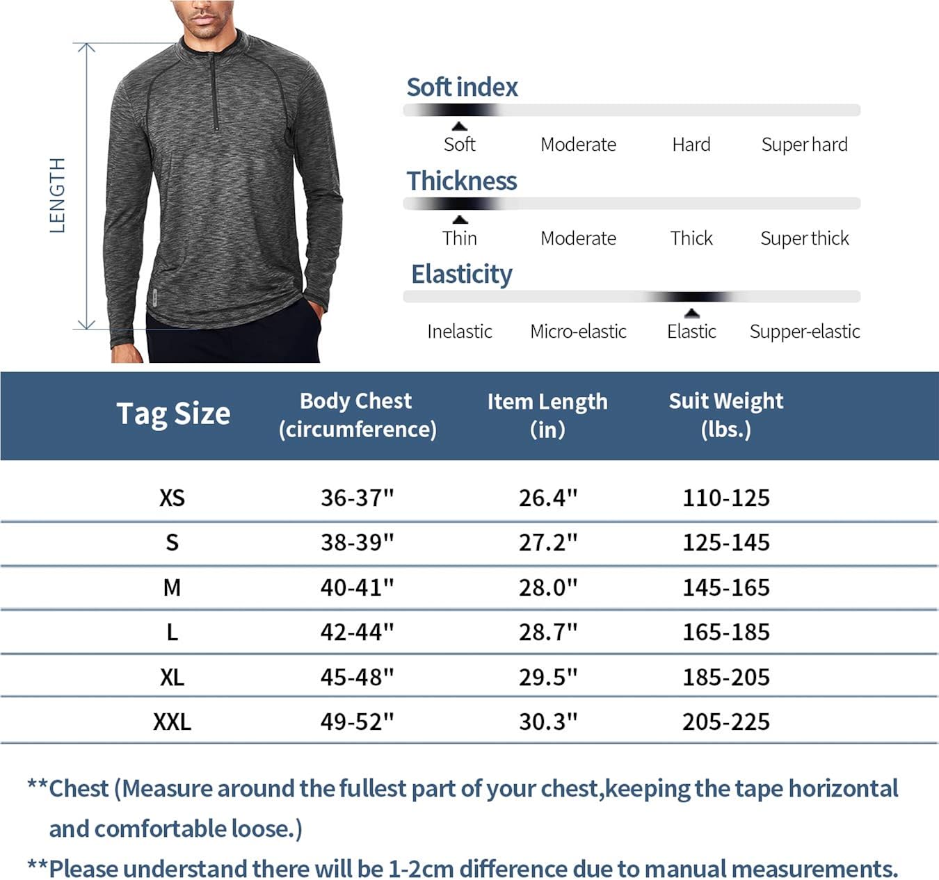 Miniatura 3 de Sudadera ligera con cremallera de 14 para hombre