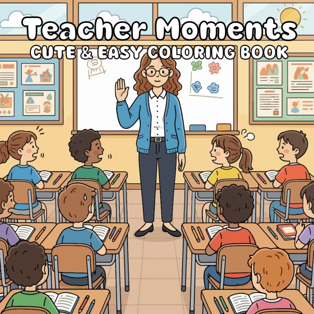 Teacher Moments Coloring Book: Fun, Busy, and Relatable Moments from Teacher Life to Color