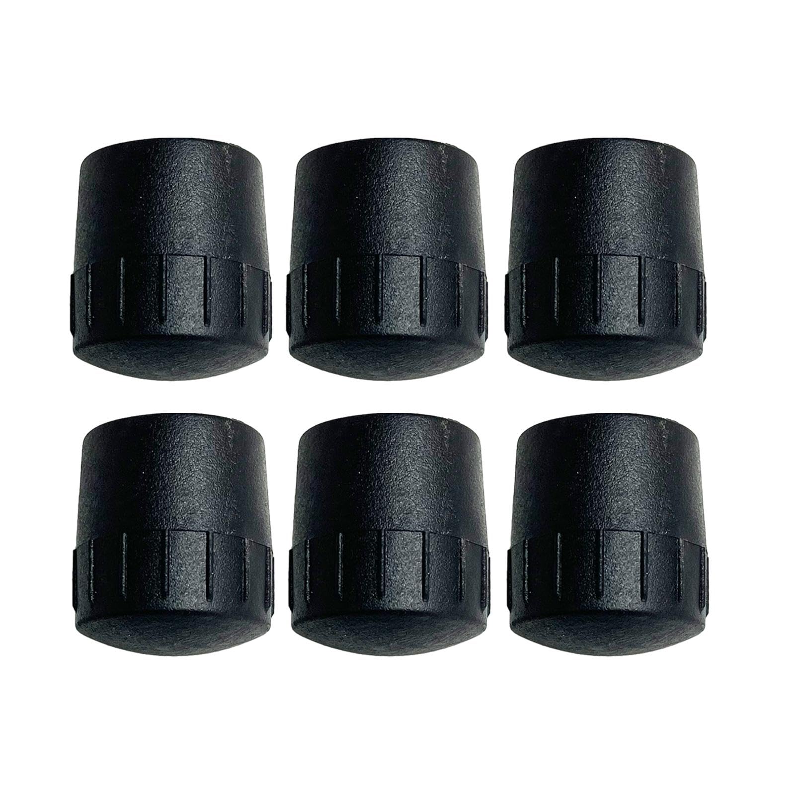 6 Pieces Microphone Stand Foot Pads Protector Cap Tip Instrument Accessories Bottom Pads Cover Buffer Rubber Cover, for Tube Dia 25mm
