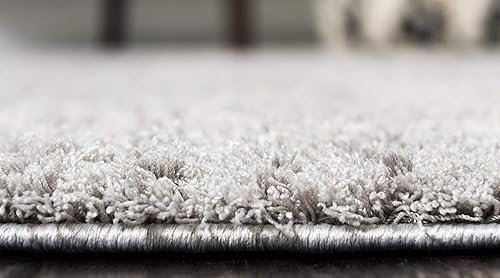 Miniatura 7 de Unique Loom Studio Colección Solid Shag - Alfombra de área moderna urbana, súper suave y de felpa (2 pies 0 pulgadas x 6 pies 7 pulgadas, pasillo,