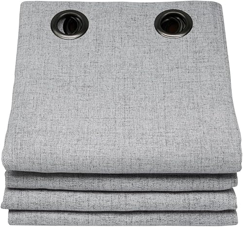 Moondream, Cortina de aislamiento acústico Mars 3 en 1, cortina opaca y aislamiento térmico, ojales, 52 pulgadas de ancho x 63 pulgadas de largo,