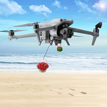 Dual Release and Drop Device System for DJI Air 3S,Air 3 Drone,Droper Fishing Hook Release Kit,Payload Delivery Accessories