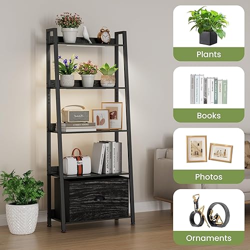 Miniatura 7 de Soporte grande para plantas de interior con luces de cultivo y cajón de almacenamiento, estante para plantas de 5 niveles de 63" extra ancho de