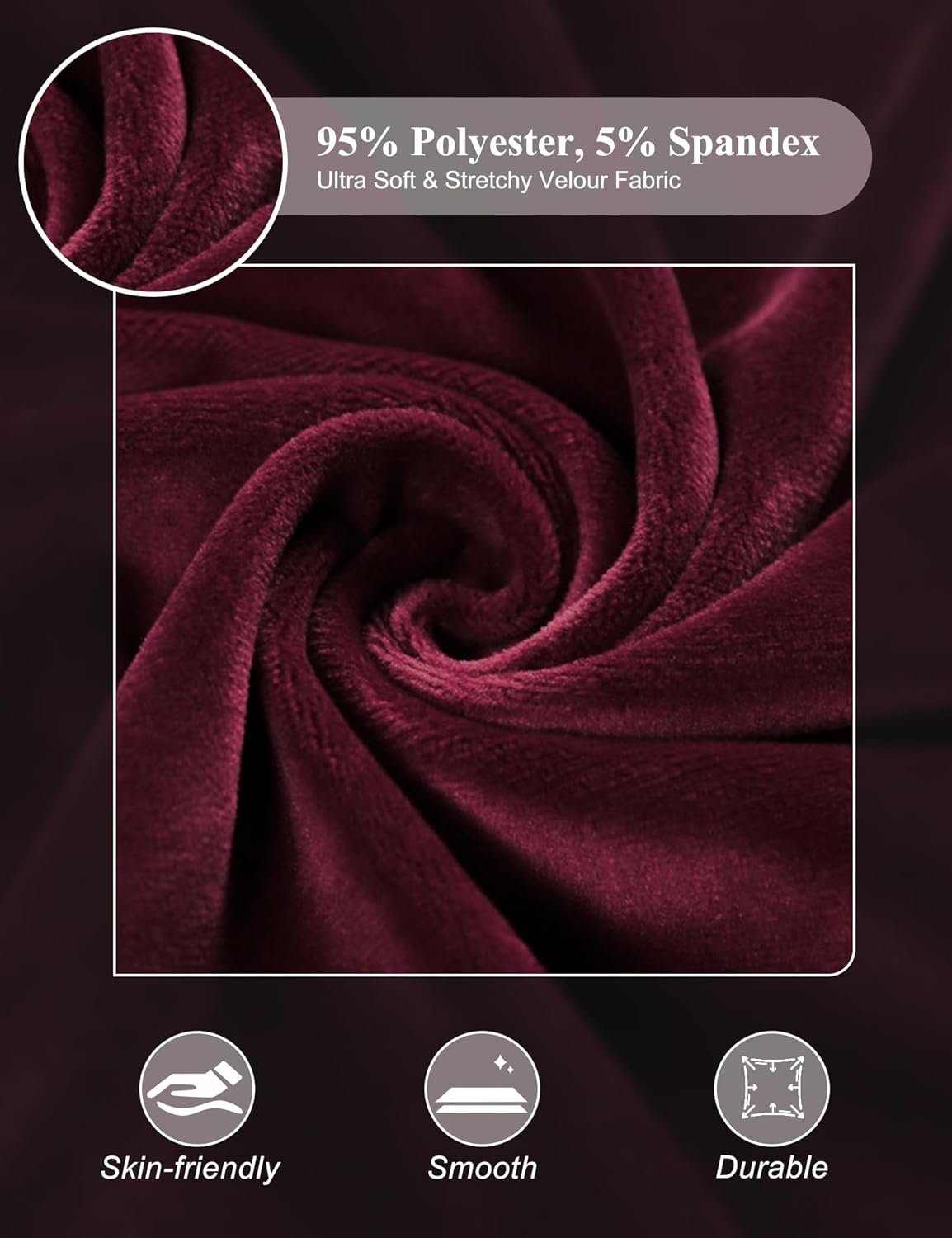 MIDNIGHTSUN Women's Velour Tracksuit 2 Piece Full Zip Hooded Sweatsuits Outfits Velvet Sportswear Jogging Set - Image 4