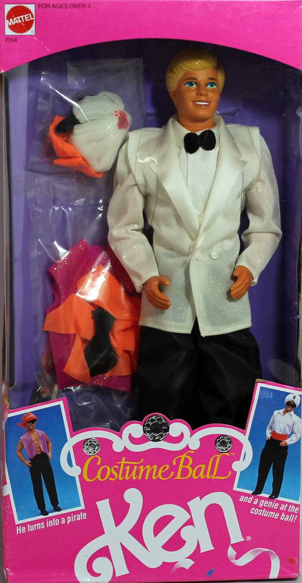 Barbie 7154 1990 Costume Ball Ken 
