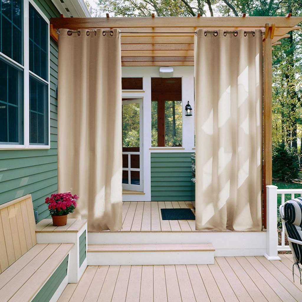 Polyester outdoor curtains