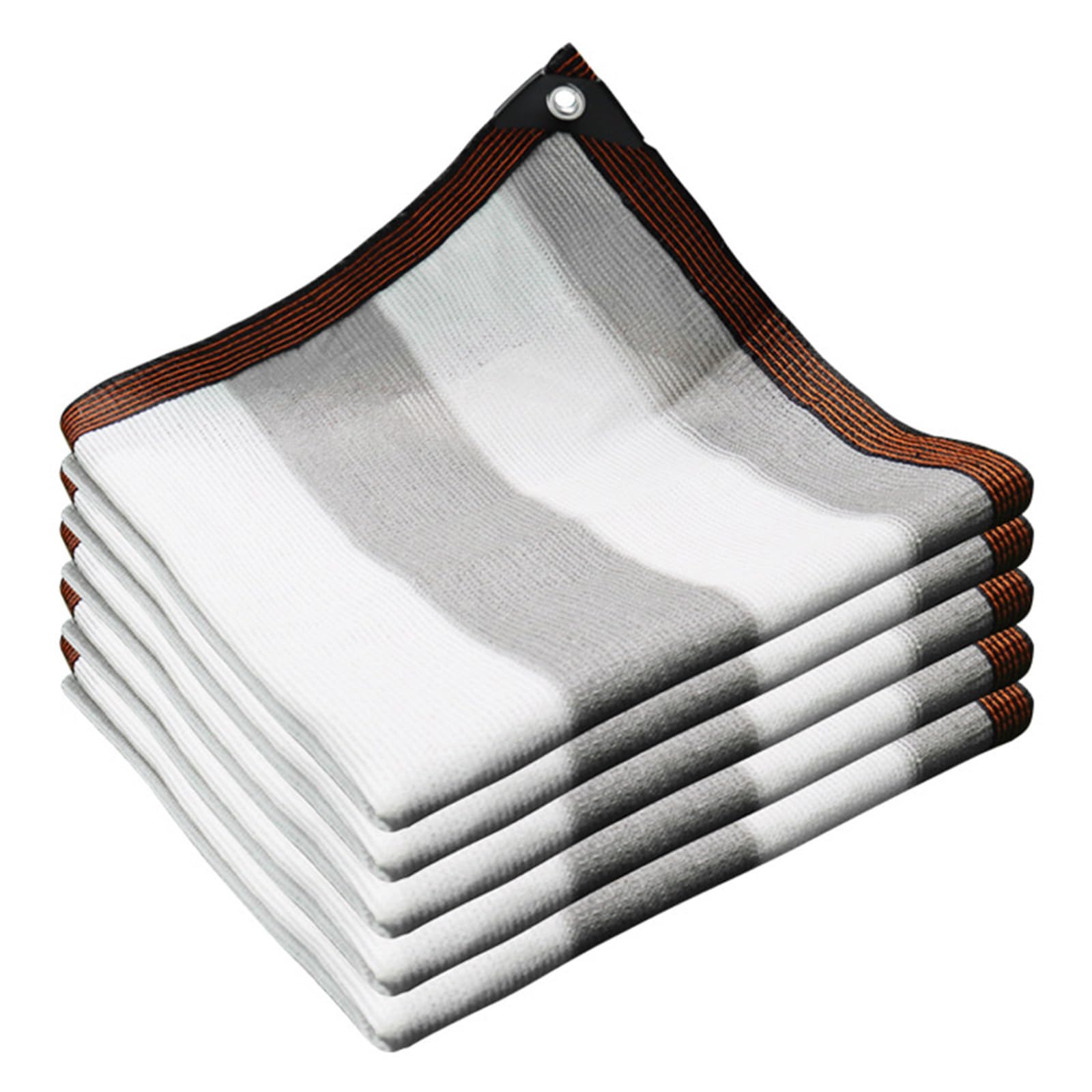 Toile d'ombrage grise et blanche protection UV pour serre et clôture
