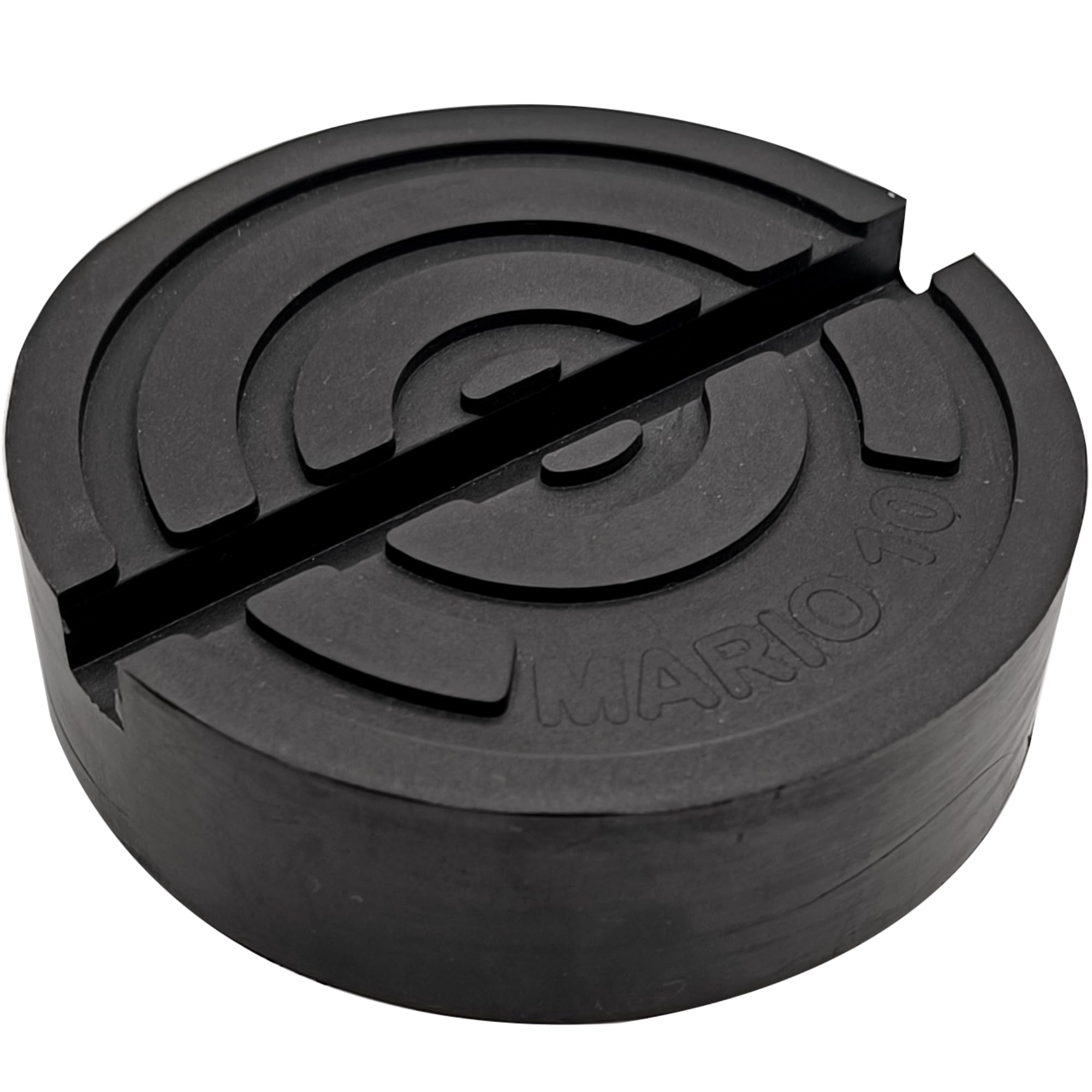 Universal Round Jack Stand Pad for Hydraulic Trolley Jack, Rubber Slotted Frame Rail Protector, Pinch Welds Protector 4.13x1.18inch/105x30mm.(1 Pack) Rubber pad for car jack .Made in the EU