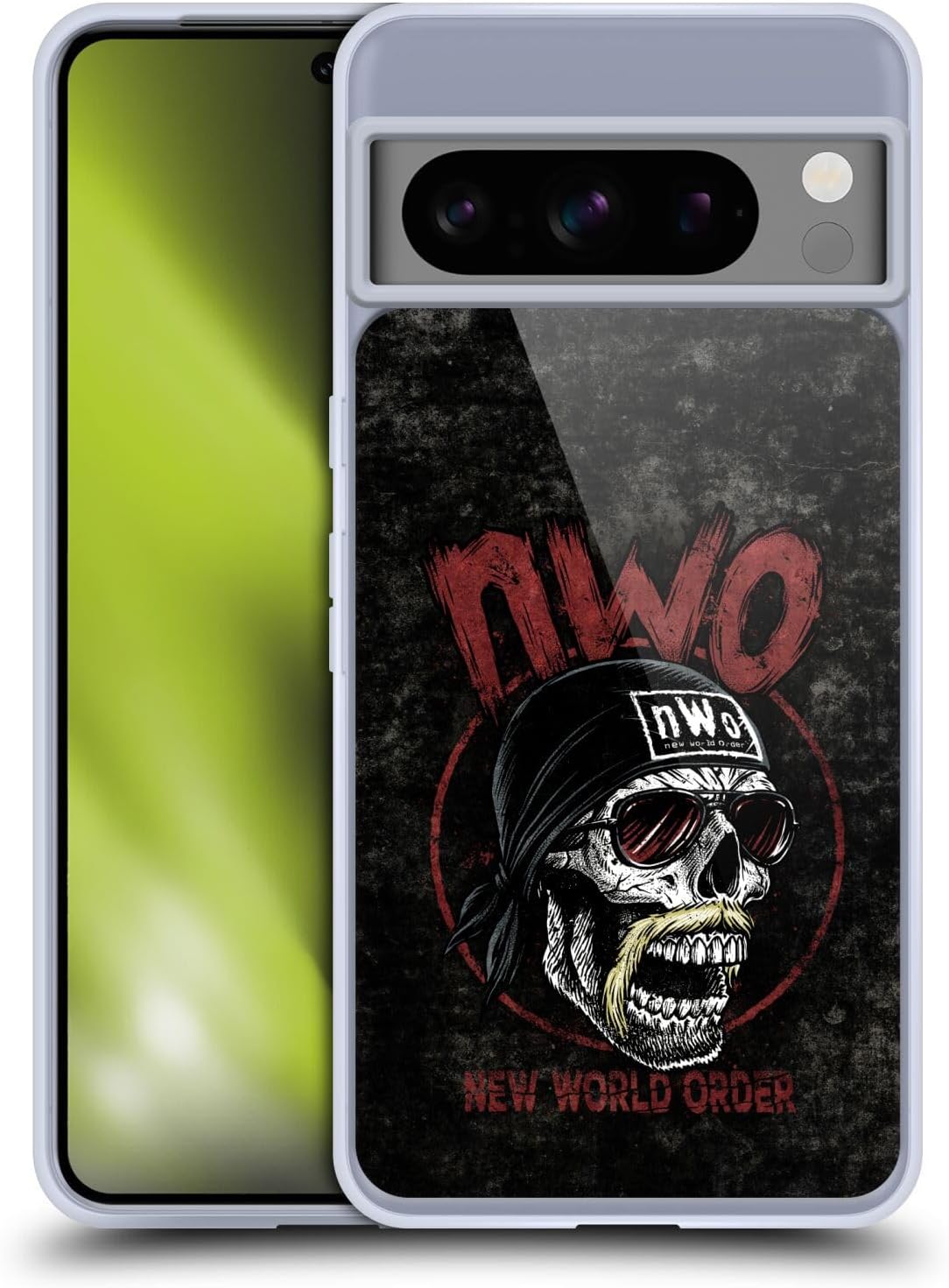 Head Case Designs Officially Licensed WWE Hulk Hogan NWO Gel Case [Military Grade Protection] Compatible with Google Pixel 8 Pro and Compatible with MagSafe