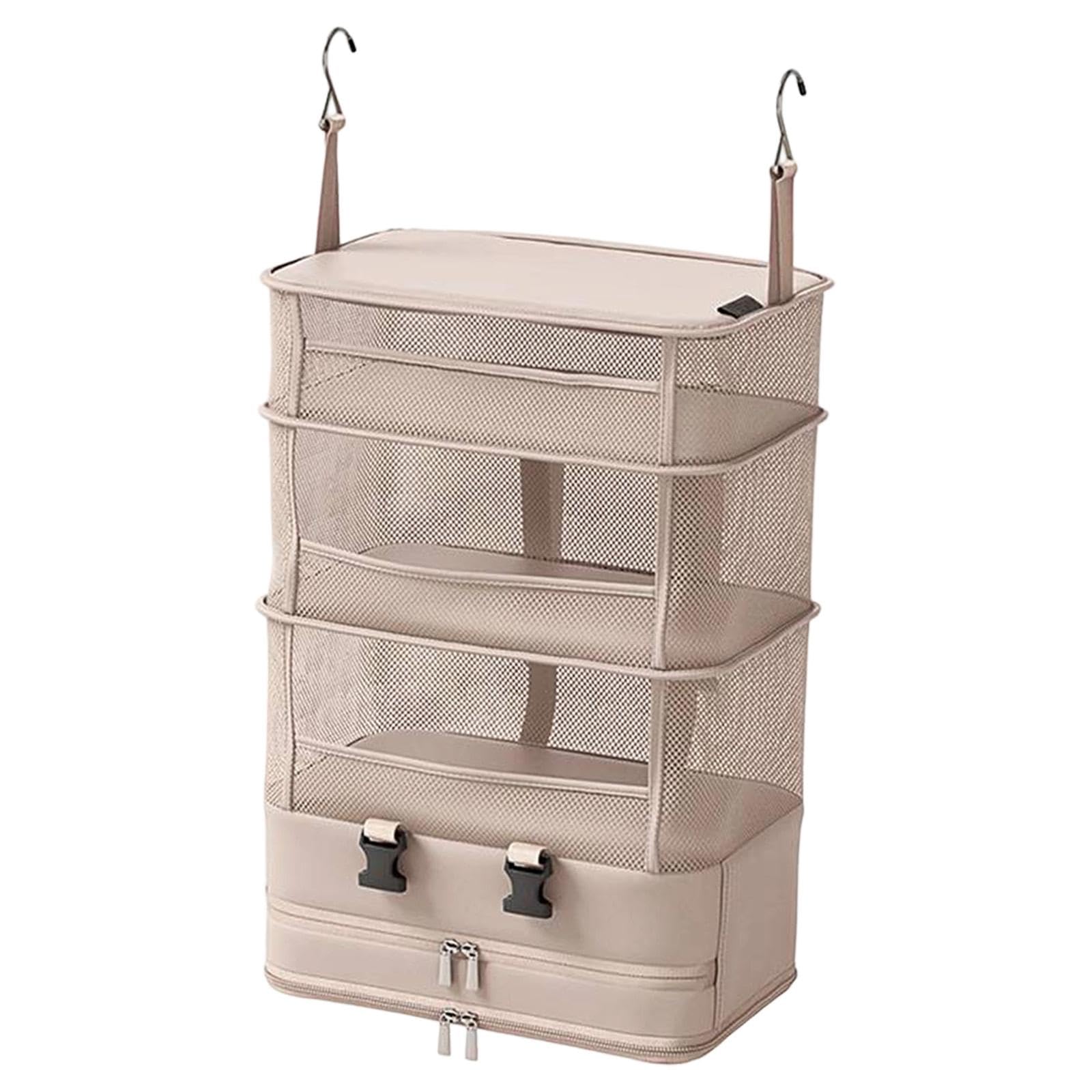 Hängender Reiseorganizer Tragbare Aufbewahrungsbox Faltbares Gepäckregal Hängetasche Aus Strapazierfähigem Polyester für Übersichtliche Organisation F
