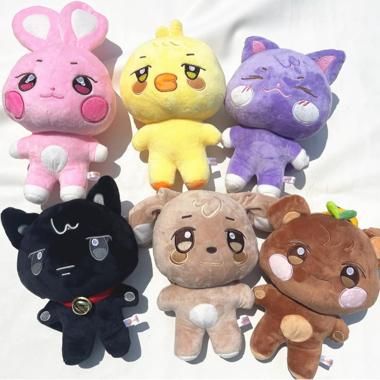 Algasan 9.8in ATEEZ Stuffed Toys Aniteez Plushies Cute Cartoon