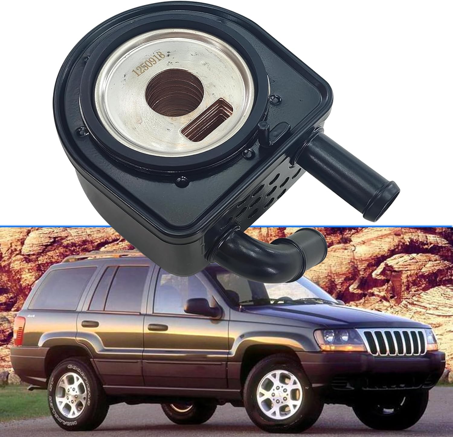 SHOWSEN 1L2Z6A642FA Oil Cooler Compatible with 2002-2010 Ford Explorer, 2007-2010 Ford Explorer Sport Trac,2002-2010 Mercury Mountaineer Replacement 1L2Z-6A642-FA