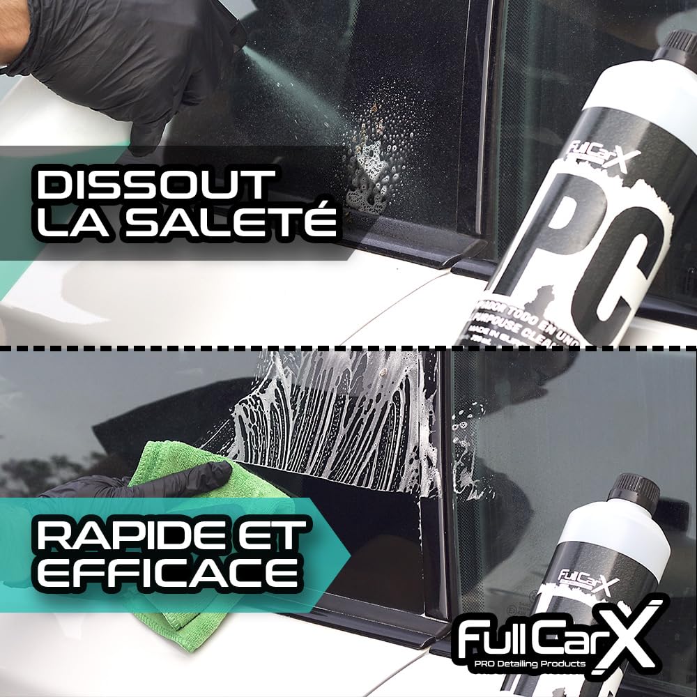 FULLCARX APC Tout-En-Un Ultra Concentré 750ml Nettoyant Polyvalent Voiture, Diluer dans l'Eau, Convient à Toutes Surfaces Carrosserie Jantes Textile Intérieur Produit Nettoyage Detailing Professionnel