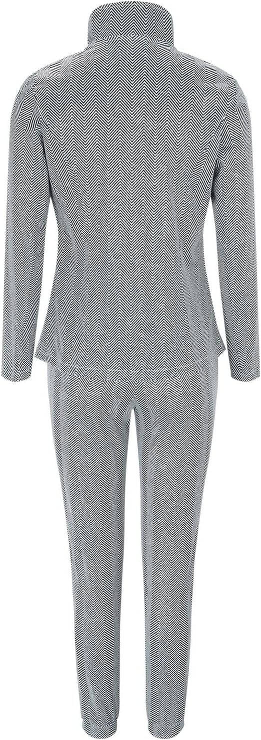 Womens Suits Dressy Casual Open Front Blazer and Pants Set Elastic Waist Slim Fit Two Piece Outfits Sets Office Lady Suits