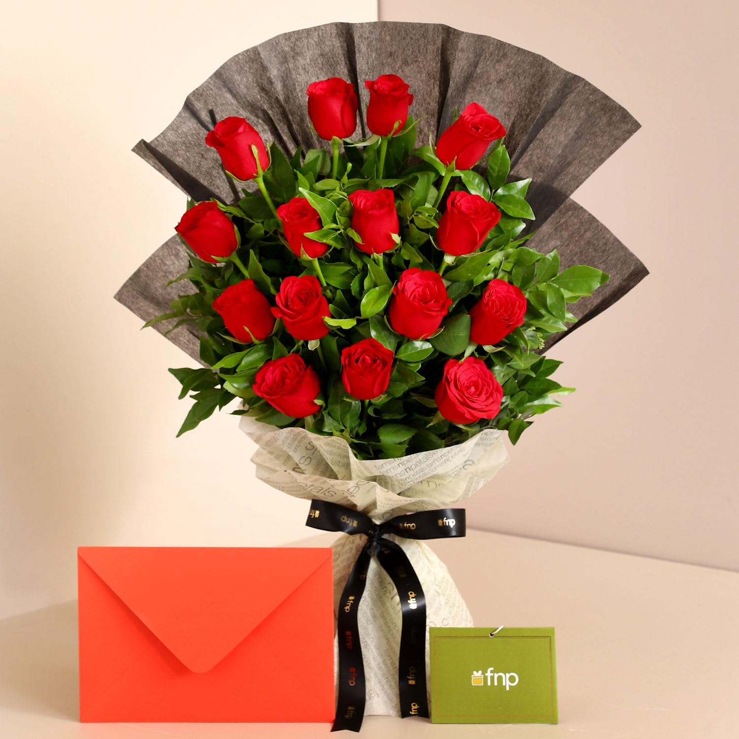 FNP Touch Of Luxury Red Roses Bouquet Greeting Card – Thoughtful Wedding Gift to Express Love-image-31