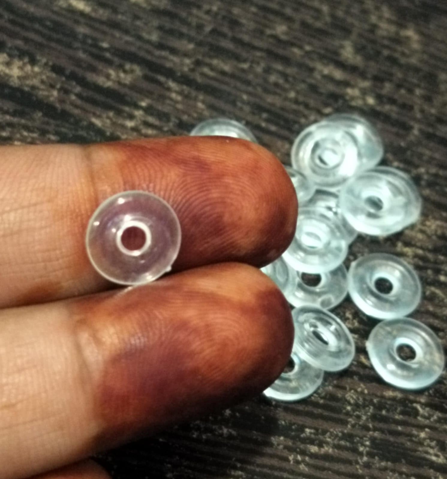 Earring Back Button Support(Earring Button Support Plastic)- Earring Buttons for Studs(Pack of100PCS)