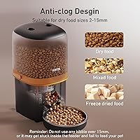 Vista 5 de Alimentador automático para gatos actualizado 2025, alimentador automático para mascotas con temporizador de 4 litros para gatos y perros