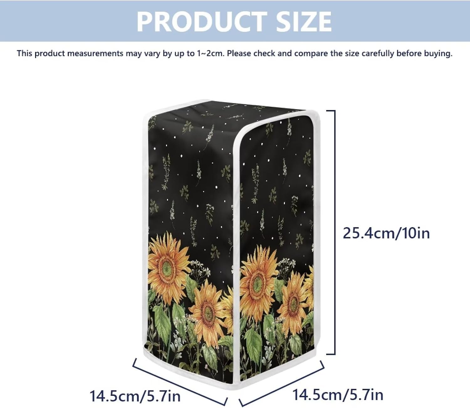 Sunflower Electric Can Opener Dust Cover, Automatic, Can Opener Cover, Polyester, Dust-Proof, Easy to Clean