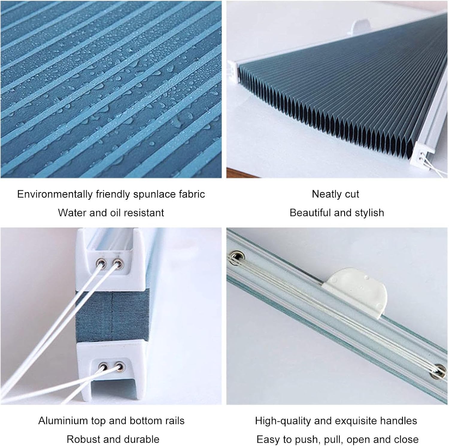 Top Down Bottom Up Honeycomb Blinds,Cellular Shades for Windows,Blackout/Thermal/Cordless Honeycomb Pleated Blinds,Cellular Pleated Shades No Drilling,Custom Size Curtains,W×H-125×120cm(49.2*47.2in)