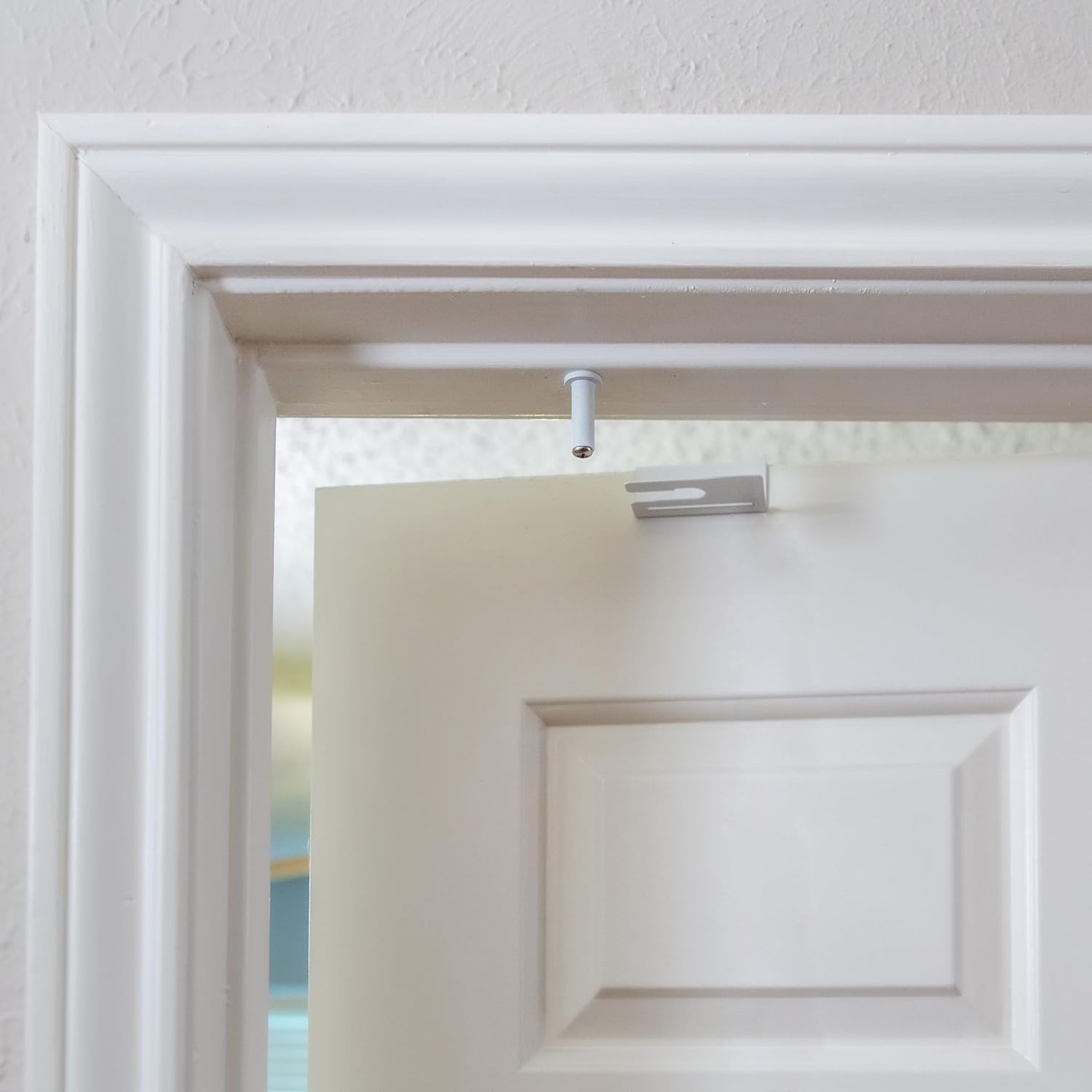 White Metal Child Safety Door Top Lock 4-Pack