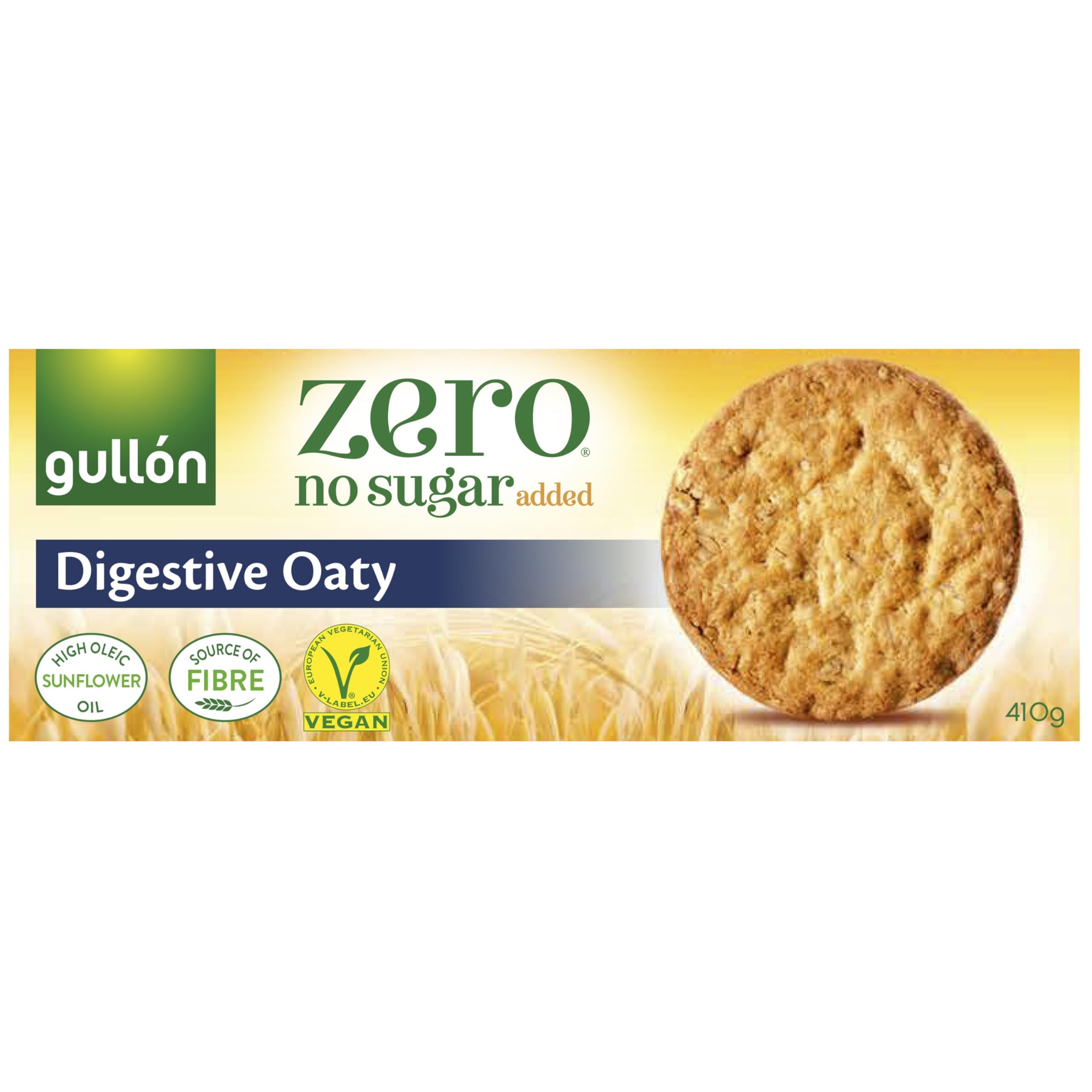 Gullon Sugar Free Digestive Oaty 410g - Delicious, Crispy & Baked to Perfection
