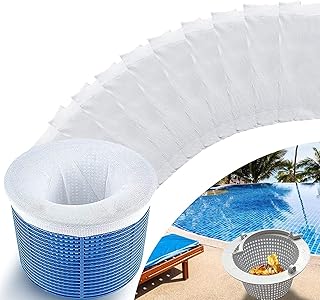 Nexleeve 30-Pack Pool Skimmer Socks,Filter Saver Fine Mesh Pool Socks Net for Filter Basket,Ultra fine Mesh Screen Liner for Swimming Pool Basket