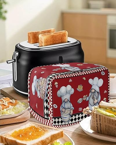 Miniatura 5 de Kitchen Chef - Cubierta para tostadora de gnomos de 2 rebanadas, cubiertas pequeñas para electrodomésticos de cocina, cubierta de horno tostador de