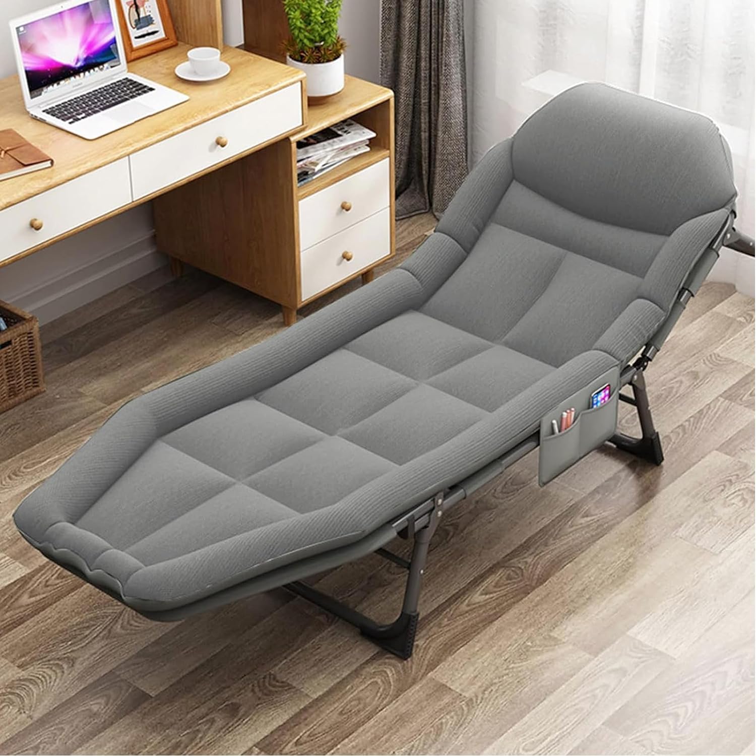 Jumix Camping Beds for Adults, 180° Adjustable Reclining Outdoor Lounger Cot Bed for Sleeping with Carry Bag, Portable Camping Bed for Outdoor Camping Office Use, Supports 250 lbs (B0D16V1PT1) Amazon Price History, Amazon Price Tracker