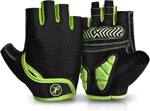 MOREOK Guantes de ciclismo para hombresmujeres-almohadilla de gel de 0.197 in Guantes de ciclismo de medio dedo para ciclismo, levantamiento de