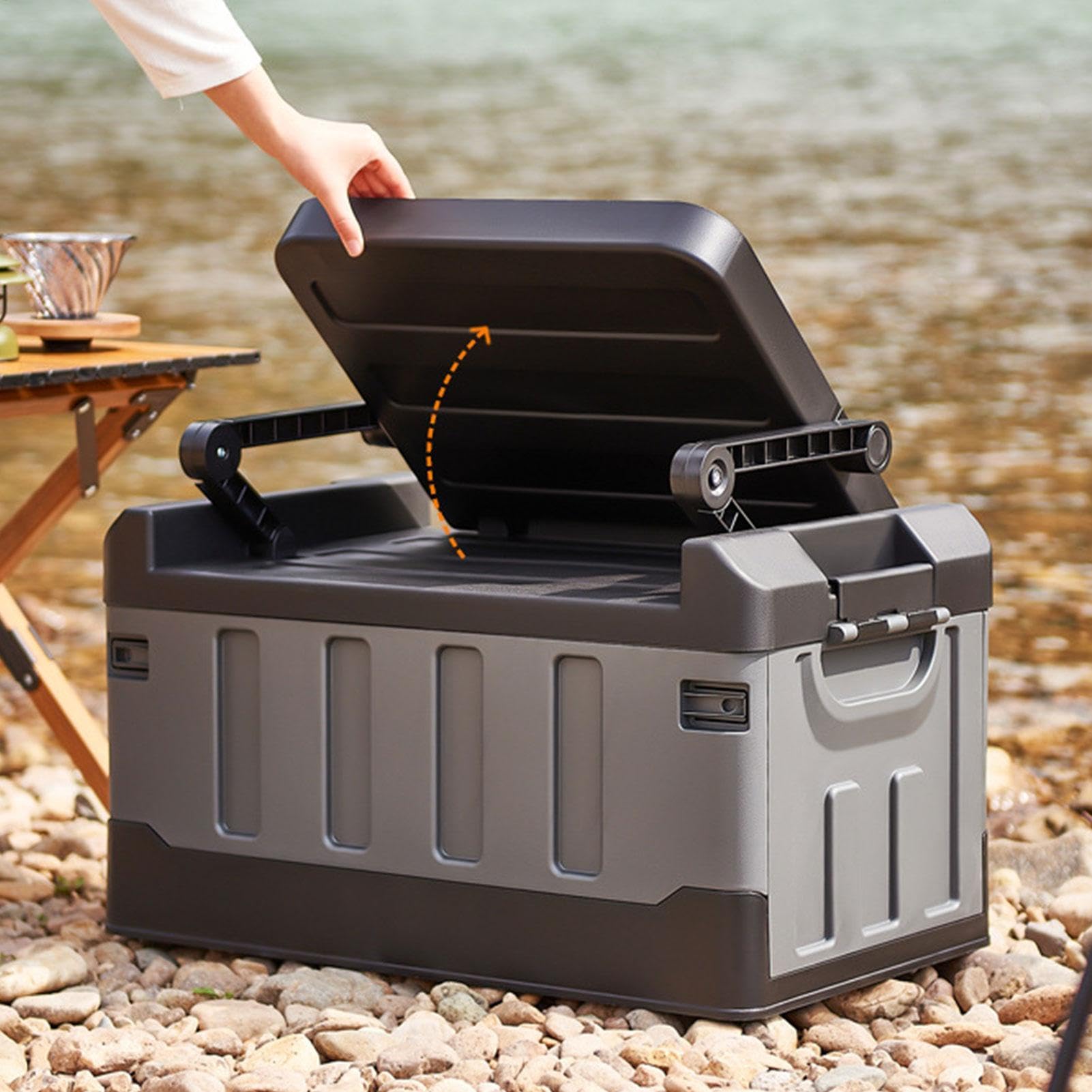 Angelgerät-Box,Faltbarer Outdoor-Organizer Für Die Angelaufbewahrung 3-in | 1-Auto-Doppelschicht-Zubehör