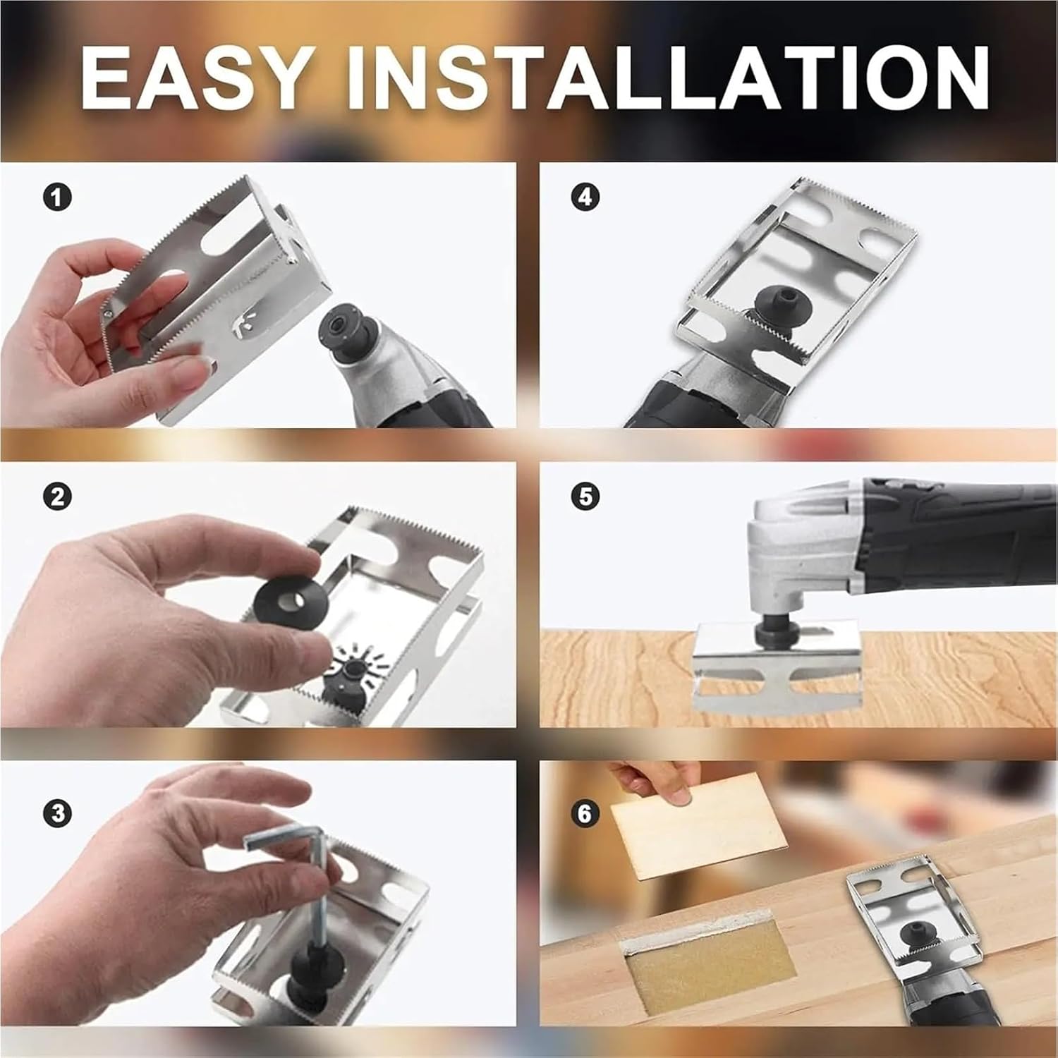 2pcs Hole Saw Blade For Woodworking Square Hole Cutting Saw Blade For Wall Square Slot Cutter Electrical Wall Box Cutter Tool(Silver)