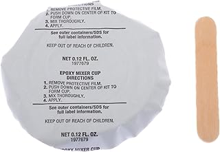 Panduit EMA-X Epoxy Applied Cable Tie Mount Kit, Epoxy Adhesive Only, Indoor/Outdoor Environment, 10 Epoxy Cups, 10 Mixer Sticks (Pack of 10), Gray