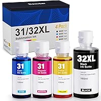 Denvoer 31 32XL Inchiostro Compatibile con HP 31 32XL e HP Smart Tank 7005 Inchiostro