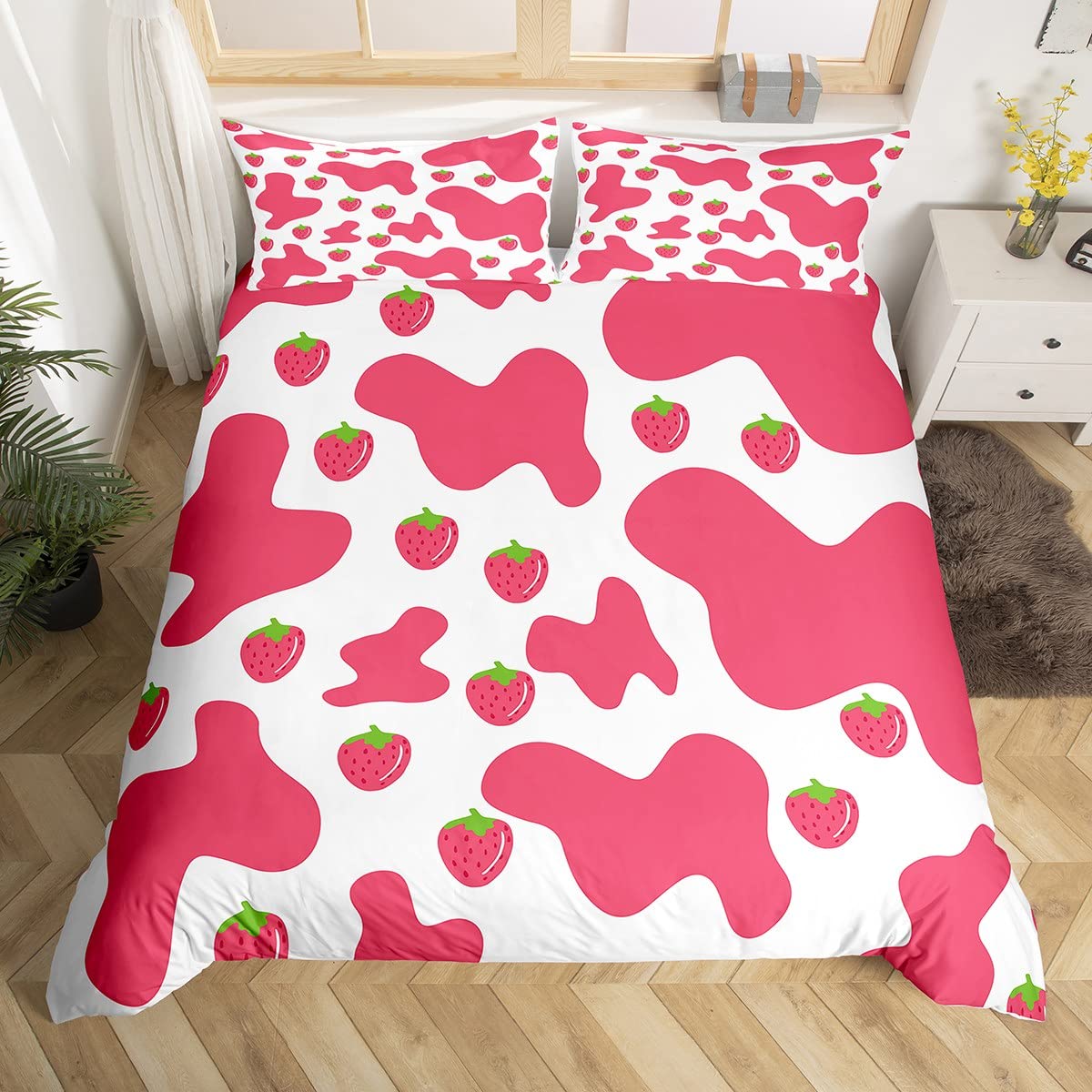 Housse de couette pour enfants en fourrure rose : fini les draps froids