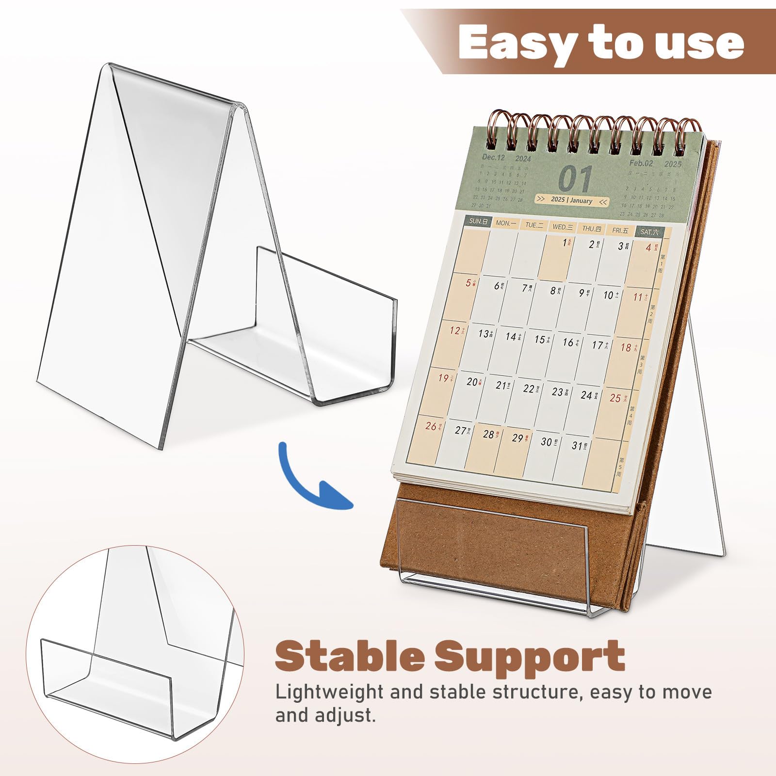 Alipis 10pièces Présentoirs De Cartes à Collectionner Acrylique Transparent Support De Table Pour Cartes De Visite Petites Dimensions
