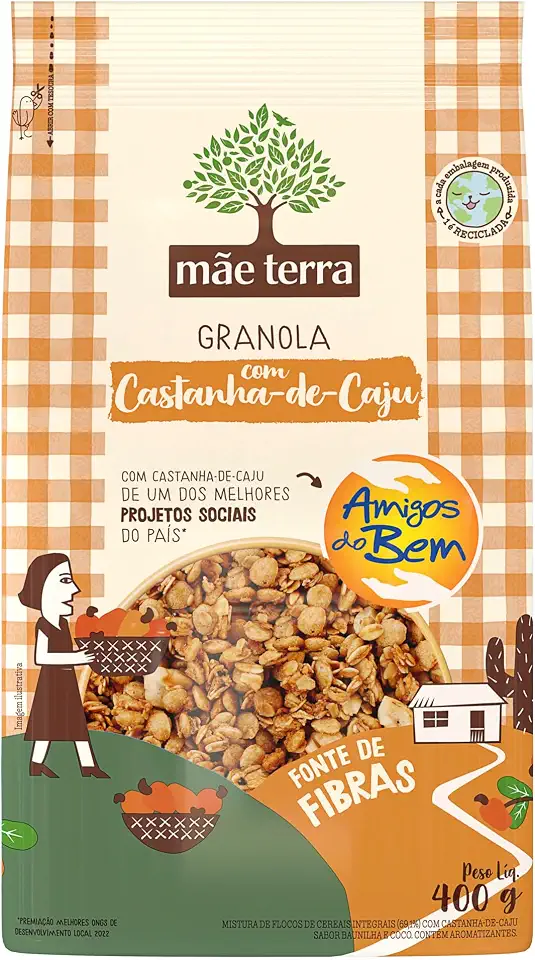 Mãe Terra Granola Castanha-De-Caju Amigos Do Bem 400 G