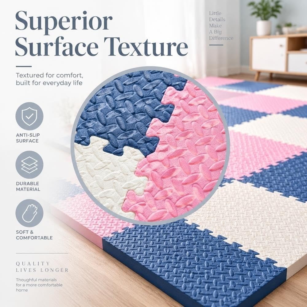 Tapis de Verrouillage Durable de Puzzle de carrelages protecteurs de Mousse