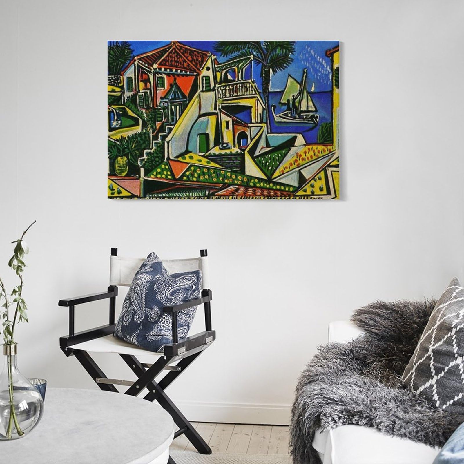 Amazon.co.jp: パブロ・ピカソ「地中海」アート ゴッホ油絵風景画 