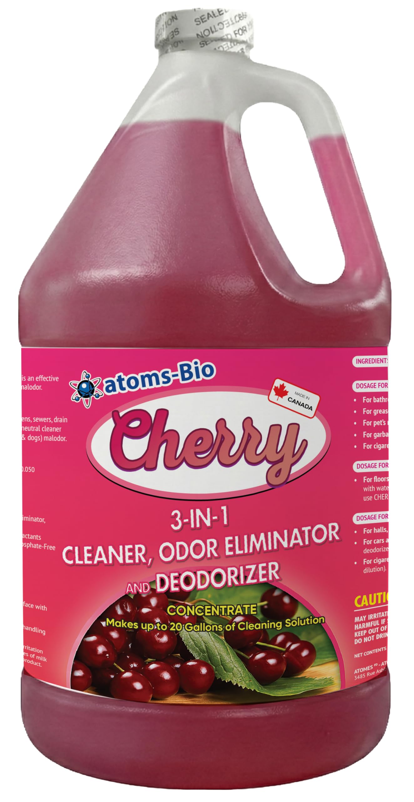 Amazon.com: atoms-Bio CHERRY Concentrated 3-in-1 Cleaner, Odor