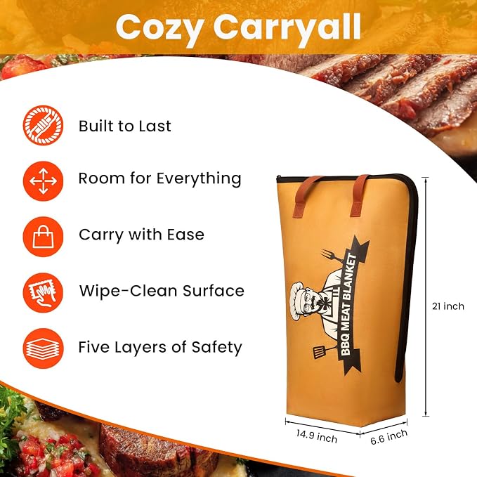 Manta Aislante para Reposar Carne BBQ miniatura 3