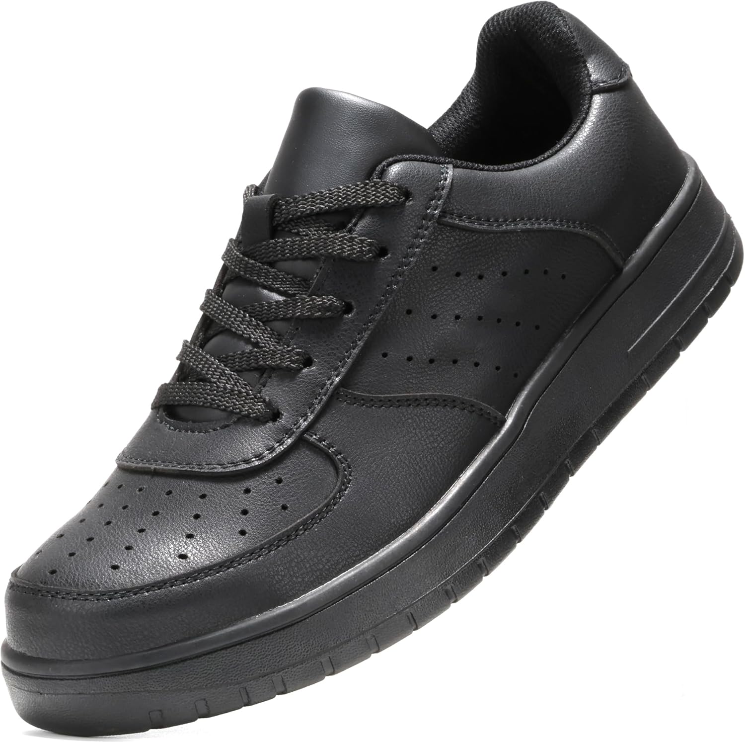 Furuian Steel Toe Shoes for Men Comfortable Safety Shoes Lace Up Work Shoes - Image 6