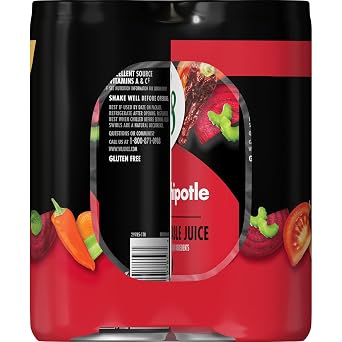 V8 Spicy Chipotle 100% Vegetable Juice, 8 fl oz Can (6 Pack)