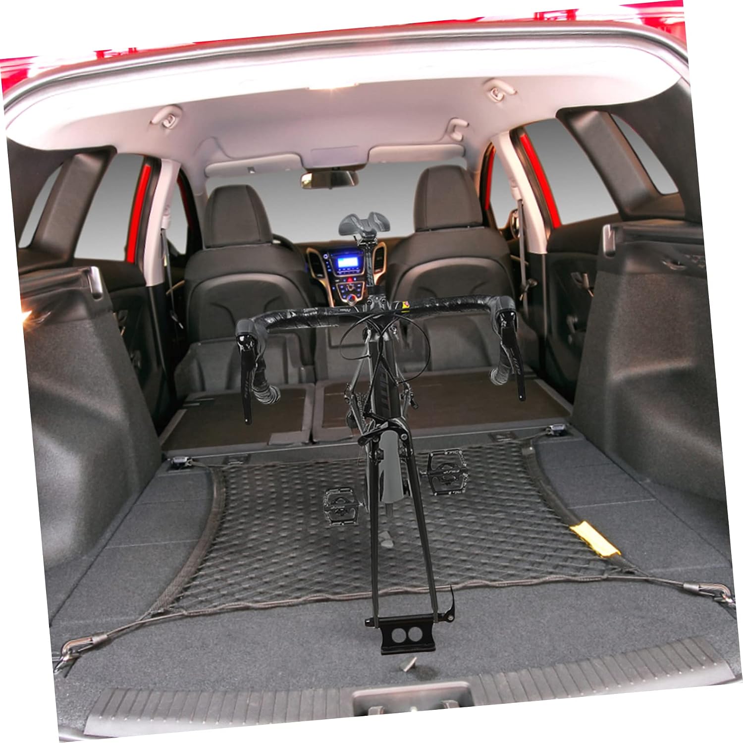 Bike Fork Mount for Truck Rack Aluminum Thru Axle Storage for Bicycles Versatile Quick Release Clamp for Easy Installation Garage Car Truck Black