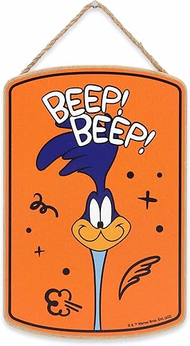 Miniatura 20 de Looney Tunes Road Runner - Letrero de metal en relieve para garaje o cueva de hombre