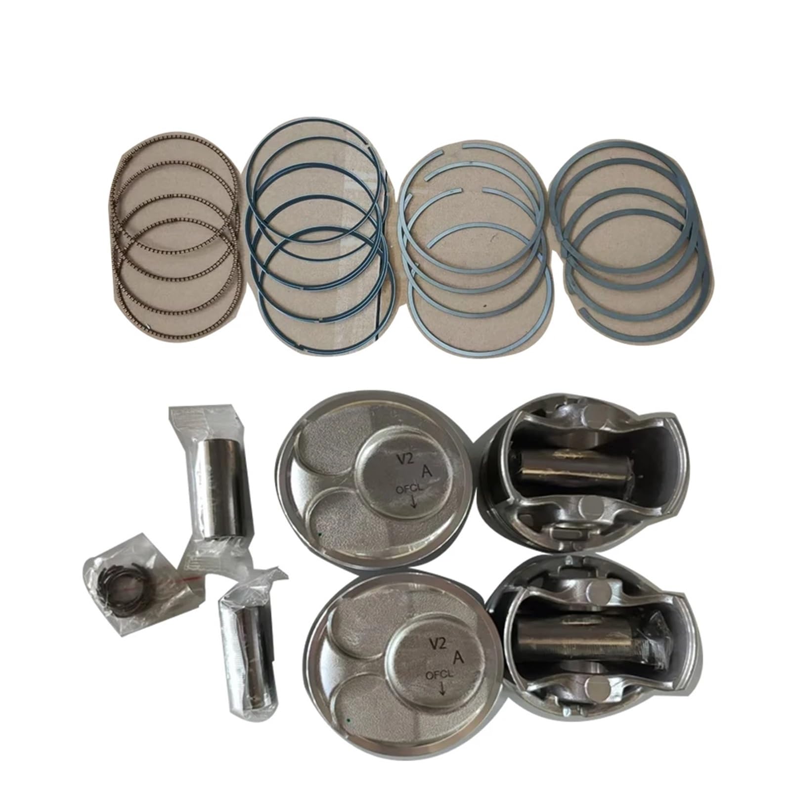 Set pistone Set di 4 pistoni e fasce elastiche motore per HYUNDAI SONATA HYBRID 2.0 G4NG