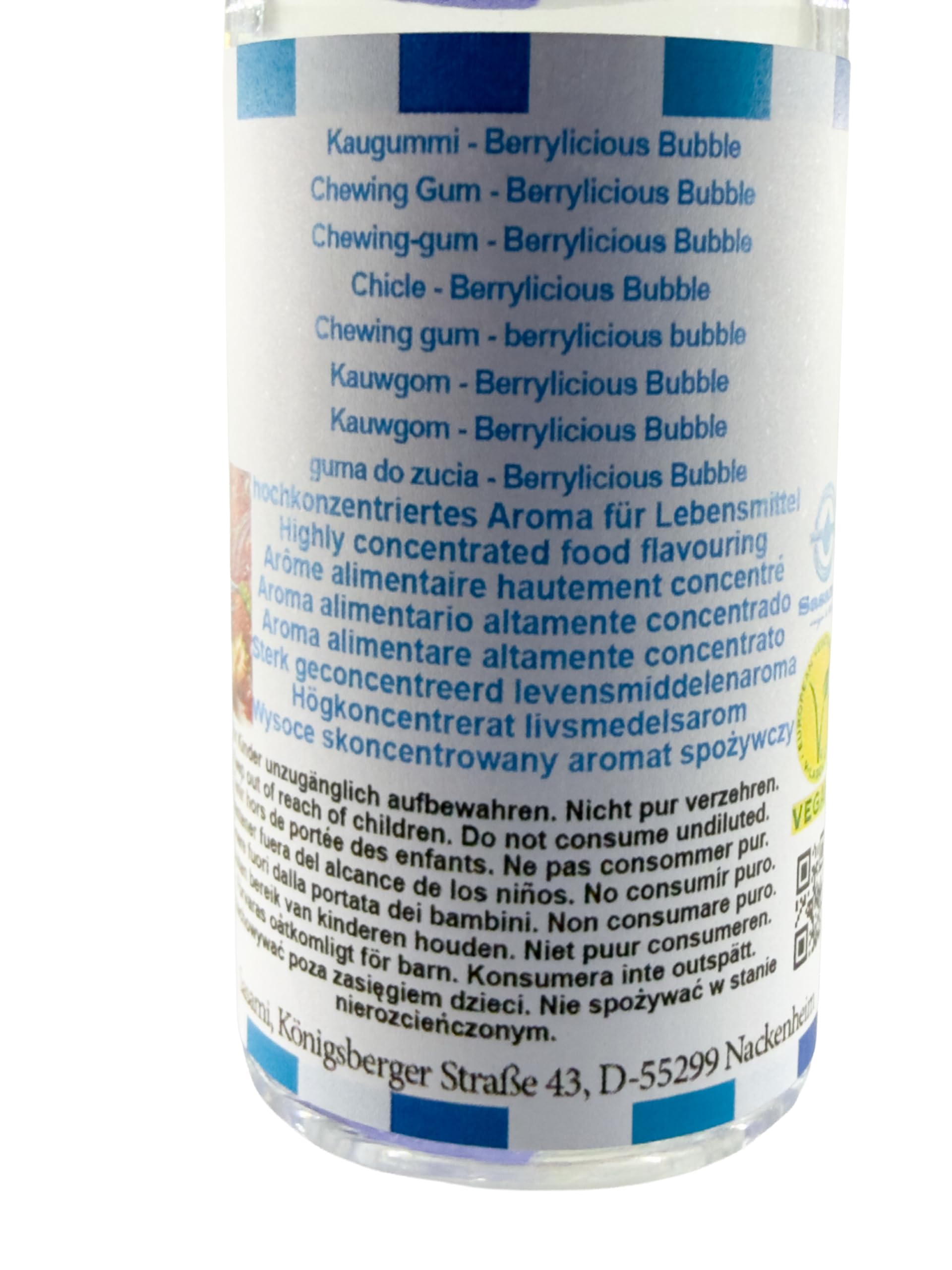 guma do żucia - Berrylicious Bubble Aromat Koncentrat - wegański - Sasami - 100ml